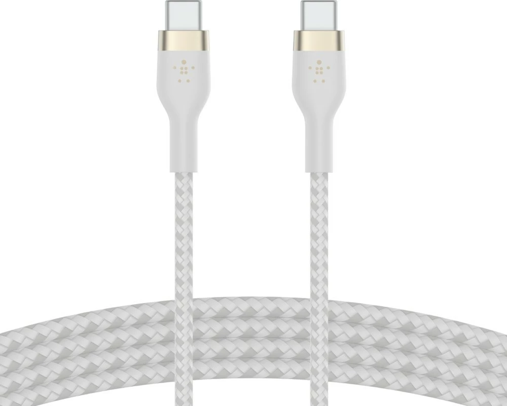 Kabllo Belkin BOOST↑CHARGE PRO Flex, 2 m, USB C, USB 2.0, Bardhë