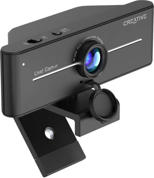 Webcam Creative Live! Cam Sync 4K, 4K Ultra HD, mikrofon i integrum, e zezë