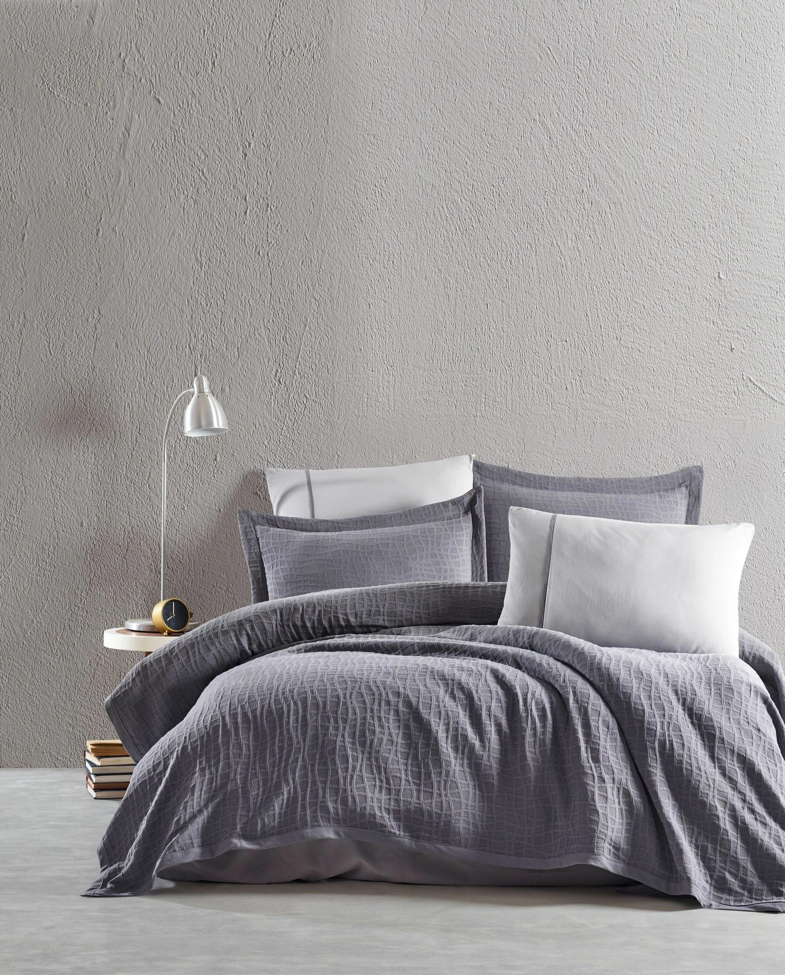 Set mbulesë dysheku dopio, ngjyrë gri, L'essentiel, Tarte