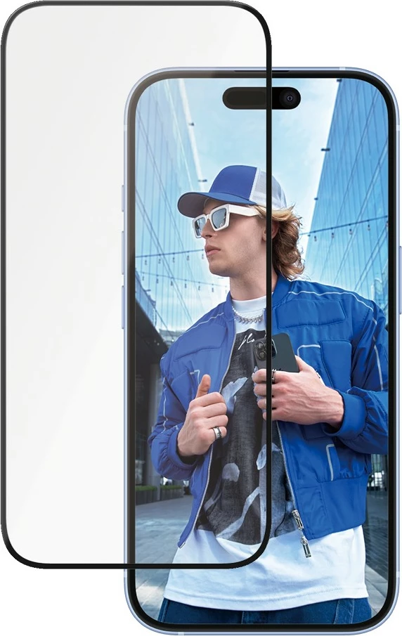 Mbrojtës ekrani PanzerGlass Ceramic për iPhone 16/15, transparent