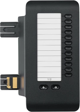 Modul tastesh për telefon IP Mitel OpenScape Key Module 600, CP600, 12 butona, LED, i zi