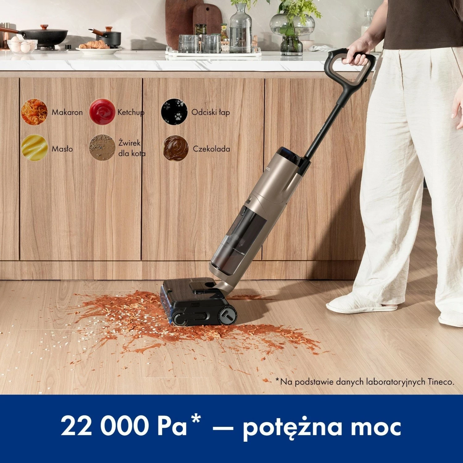 Kasë fshese Tineco Floor One S7 MAX Gold, pa kabllo, ngjyrë kafe