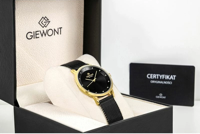 Orë dore femrash Giewont GW4130-B4, gold black