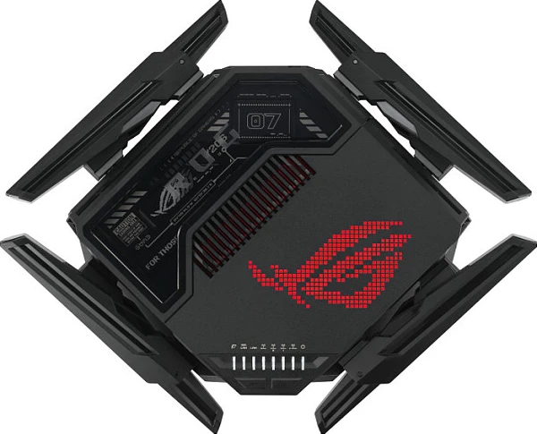 Router gaming ASUS ROG Rapture GT-BE98, Wi‑Fi 7 Quad‑Band, 2x 10GbE, 6 porte LAN, i zi