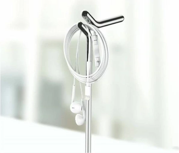 mbajtëse kufjesh UGREEN 80701, alumin metalike, e rregullueshme, 287 mm, argjend/e zezë