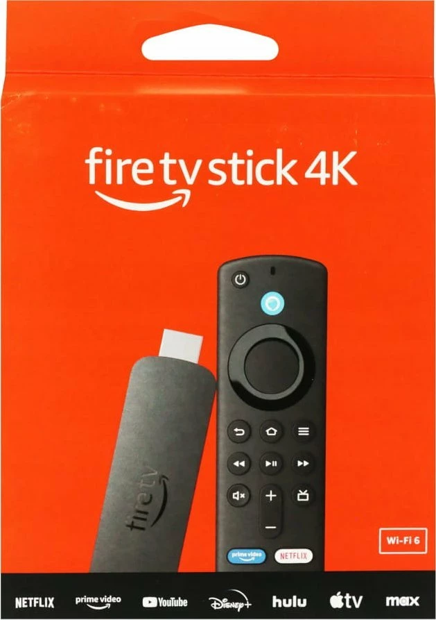 Stick streaming Amazon Fire TV Stick 4K 3rd Gen (2024) 8GB, Wi‑Fi 6, i zi, set me telekomandë Alexa