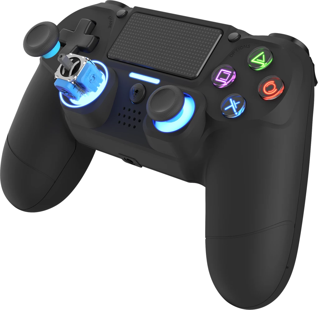 Kontroller wireless DRAGONSHOCK MIZAR+, Bluetooth 2.1 + EDR, Hall-Effect joysticks, për PS4/PC/Mobile, i zi