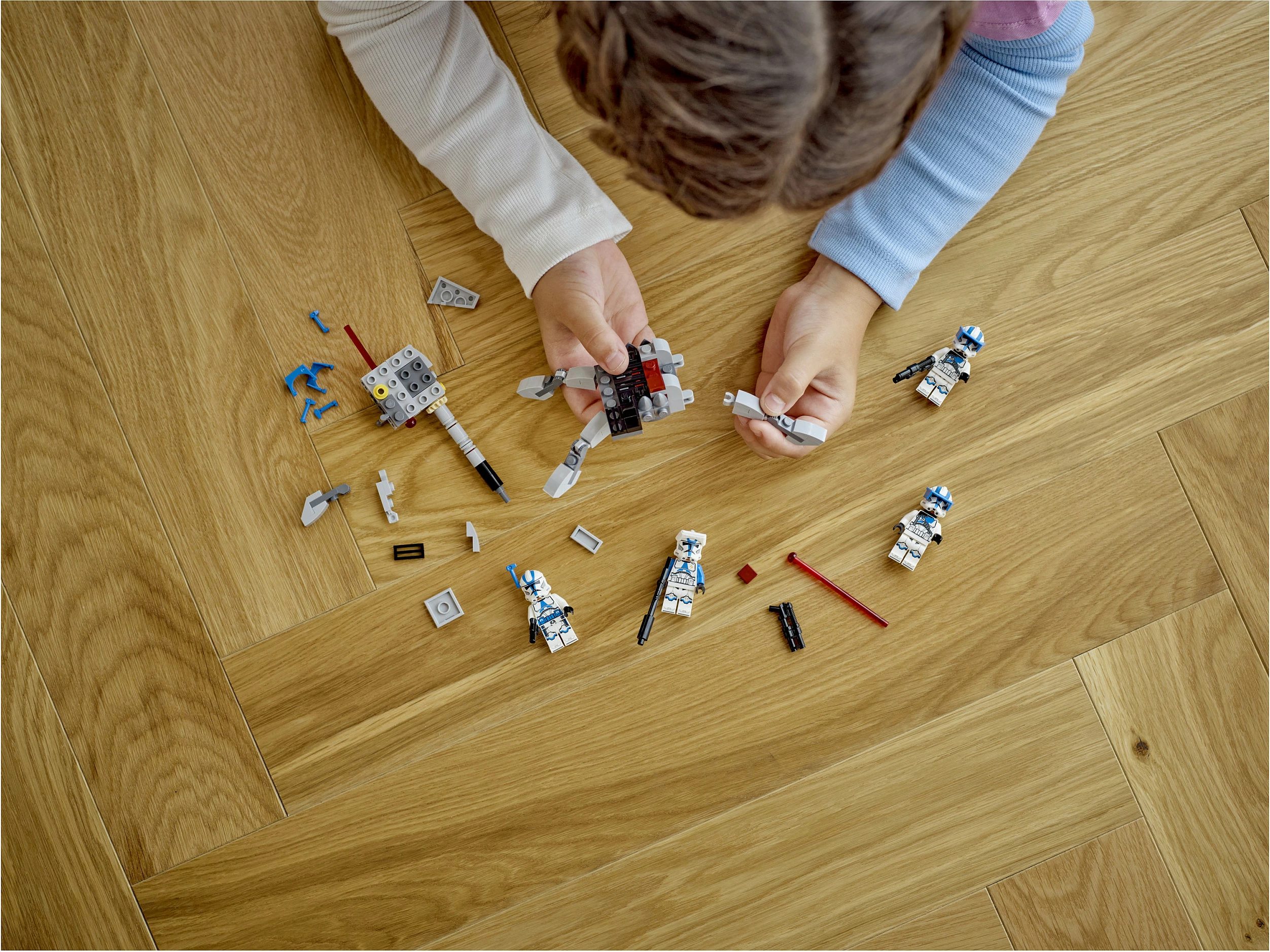 Set ndërtimi LEGO Star Wars 501st Clone Troopers, 119 pjesë, shumëngjyrësh