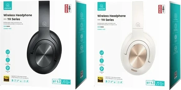 Kufje USAMS US-YH, Bluetooth 5.3, Over-Ear, të zeza