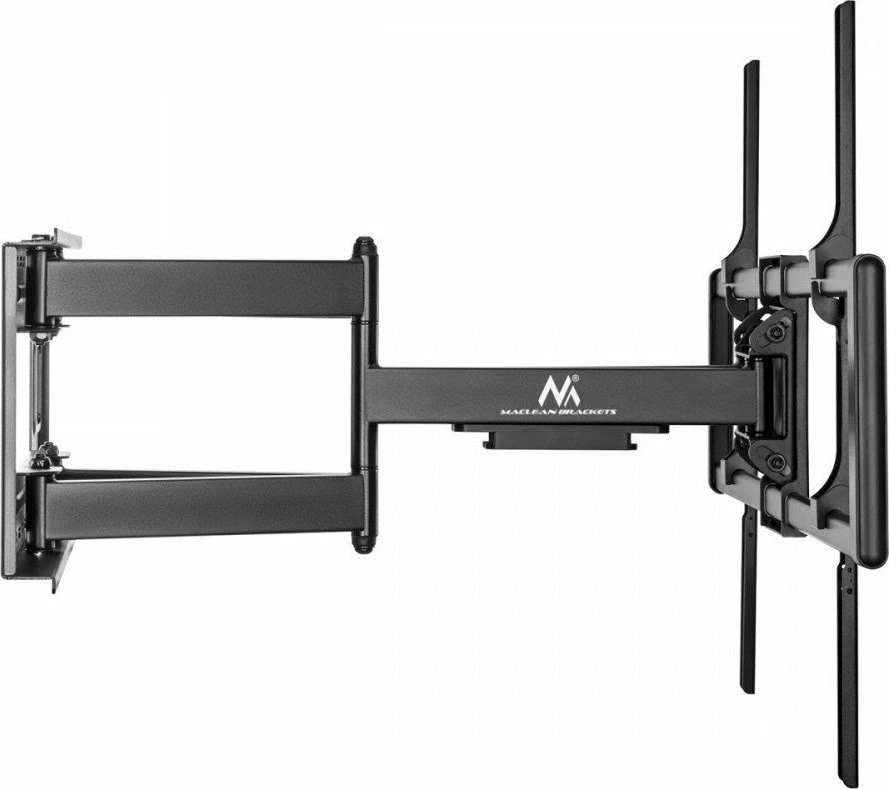 Mbajtëse muri për TV Maclean MC-482 60-120\" deri 120kg VESA max 900x600, rrotulluese 60°, me dy krahë, e zezë