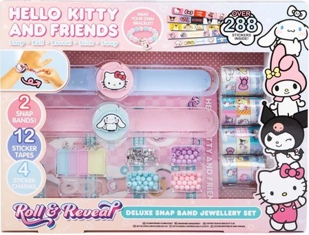 Set për krijimin e byzylykëve Hello Kitty Deluxe Snap Band
