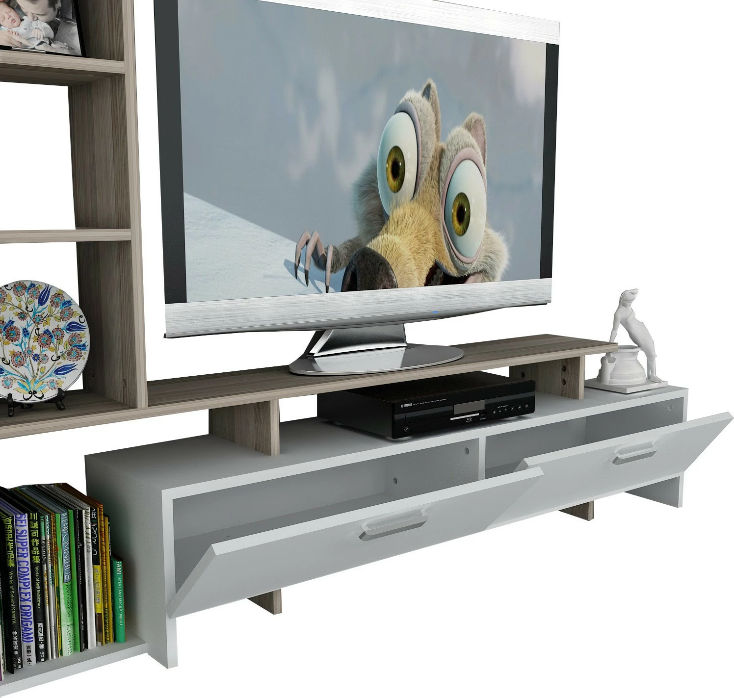 Njësi TV Hanah Home, ngjyrë e bardhë, Cordoba