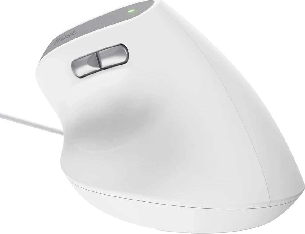 Maus Trust Bayo II, për zyre, 2400 DPI, i bardhë