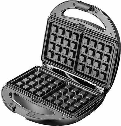 Toaster multifunksional Adler AD3040 5-në-1 1200W, set me 5 pllaka, argjendtë/zi