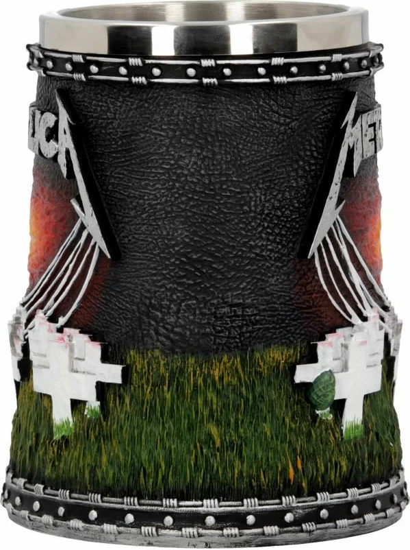 Mug NEMESIS NOW Metallica Master of Puppets, 18 cm, rrëshirë me insert inox