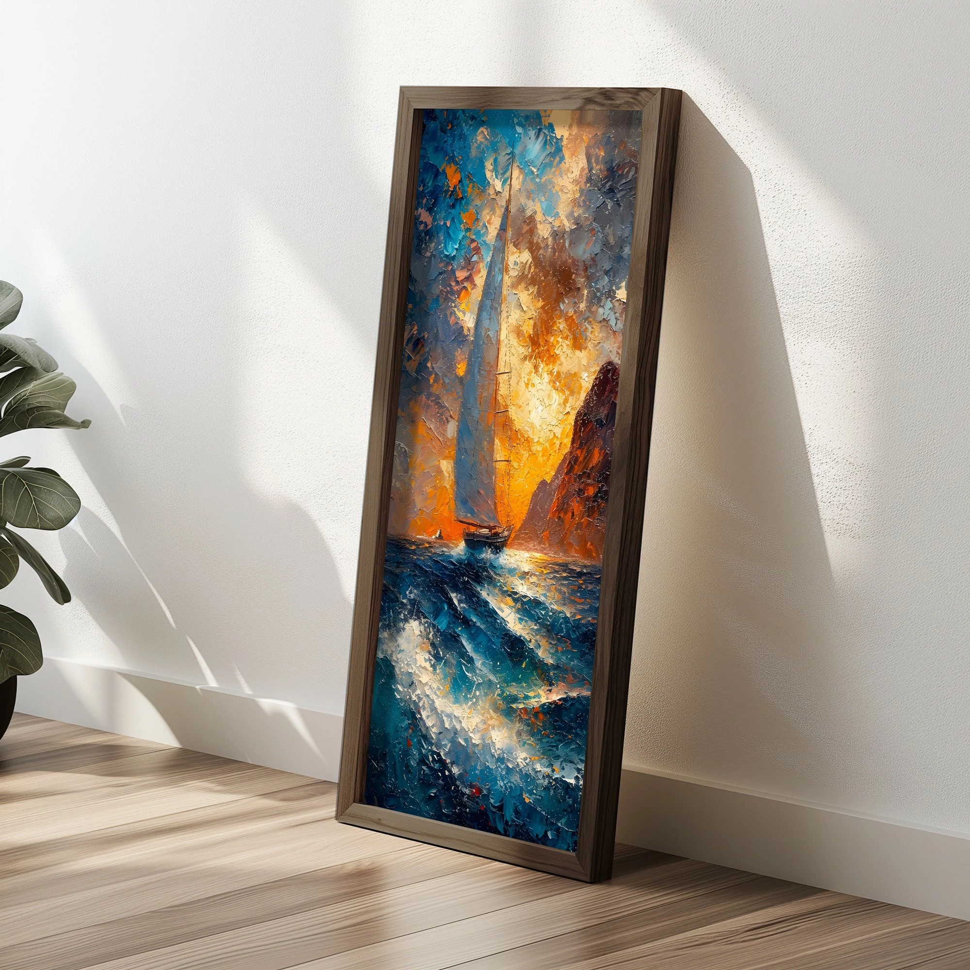 Pikturë dekorative me kornizë, MDF, Wallity, AI093, shumëngjyrëshe, 60x120x3.5cm