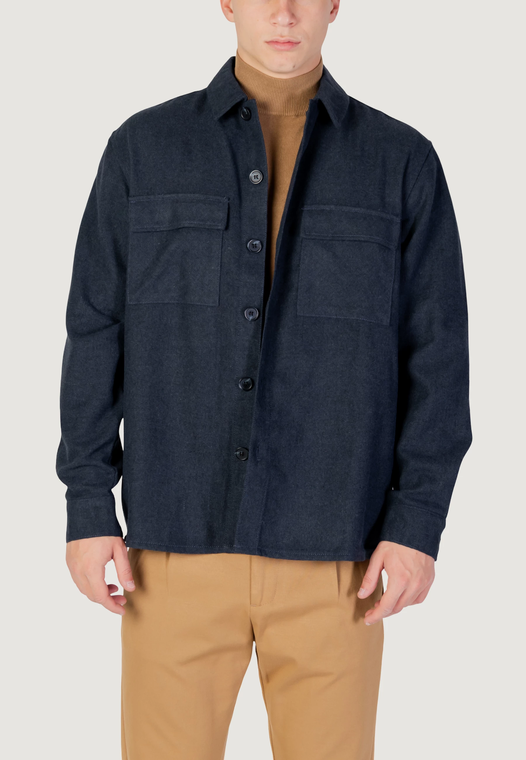 Jakne-këmishë overshirt për meshkuj Only & Sons ONSPAUL RLX 22034929, e kaltër [Madhësia: XL]