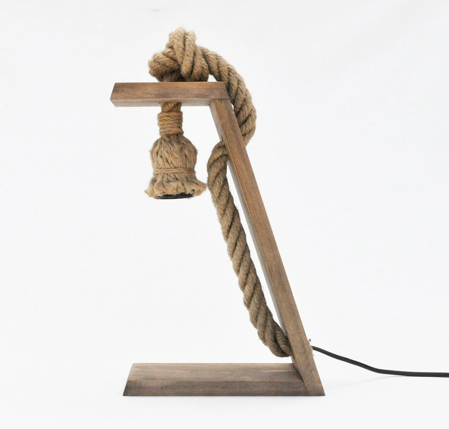 Llambë tavoline Opviq, dru pishe, ngjyrë arre, PP166