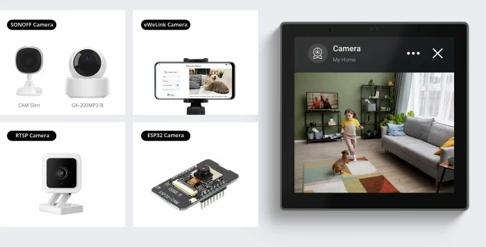 Panel kontrolli smart SONOFF NSPanel86 Pro (NSPanel86PW), ekran 3.95\" me prekje, Zigbee 3.0, Wi‑Fi 2.4GHz, e bardhë