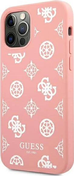 Mbështjellës Guess Peony Collection për iPhone 12 Pro Max 6.7", rozë