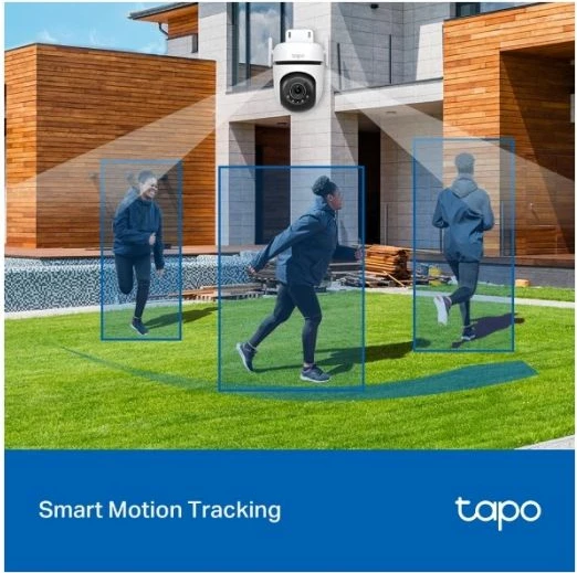 Kamerë sigurie për jashtë TP-LINK Tapo C520WS 2K QHD 360° Pan/Tilt, Wi‑Fi/Ethernet, IP66, microSD deri 512GB, bardhë/zi