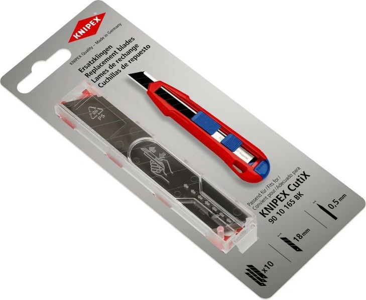 Tehe zëvendësuese Knipex CutiX, çelik inox, 10 copë