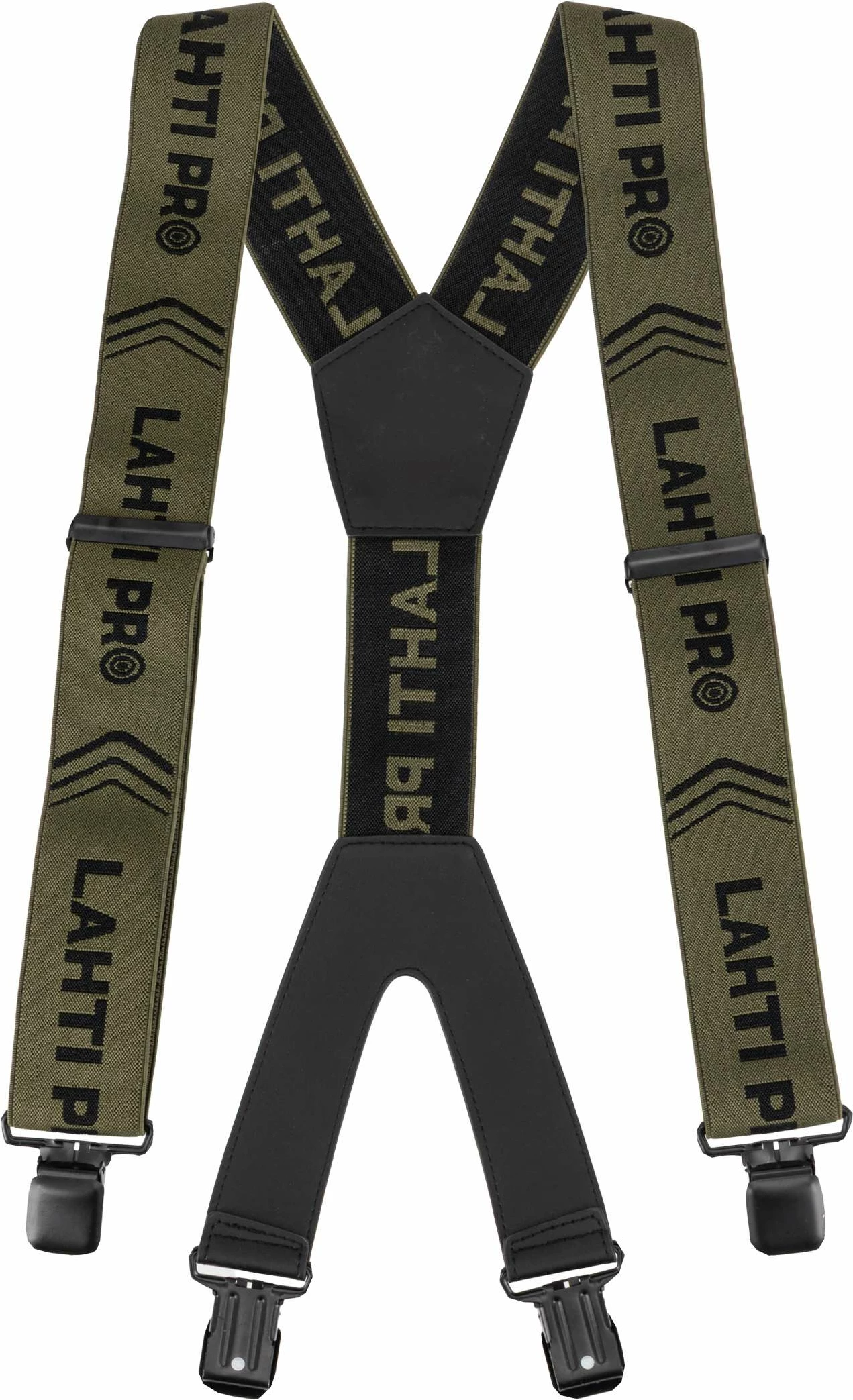 Bretela pune LAHTI PRO L9021200 5cm 116cm me 4 kapëse formë Y jeshile e errët