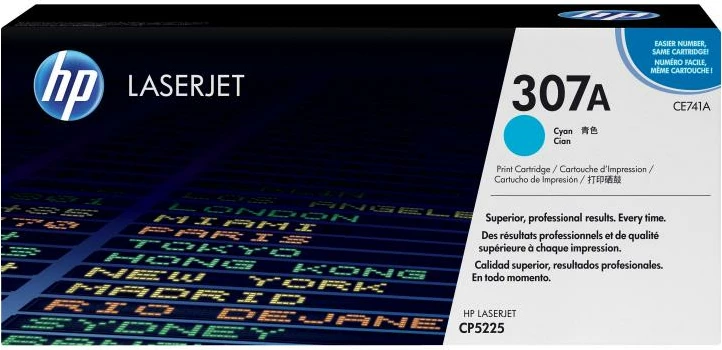 Toner HP 307A CE741A Color LaserJet rendiment 5550-8800 faqe origjinal cyan