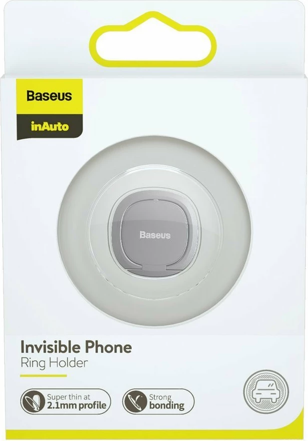 Mbështjellës unazë Baseus SUYB-0S për celular, ultra i hollë, argjendtë