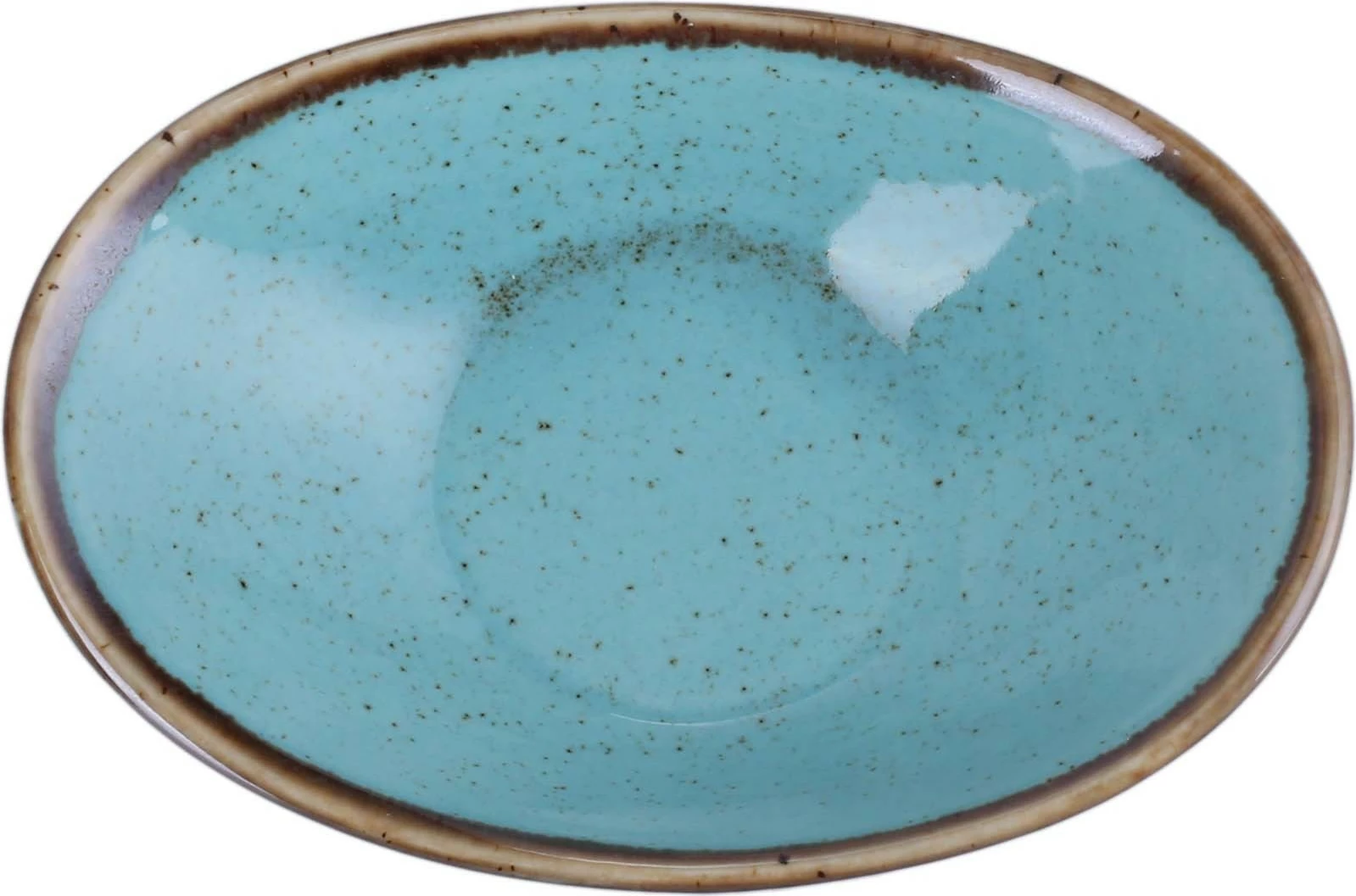 Pjatë mini ovale Porland Seasons Laguna 110 mm, blu qielli, set 6 copë