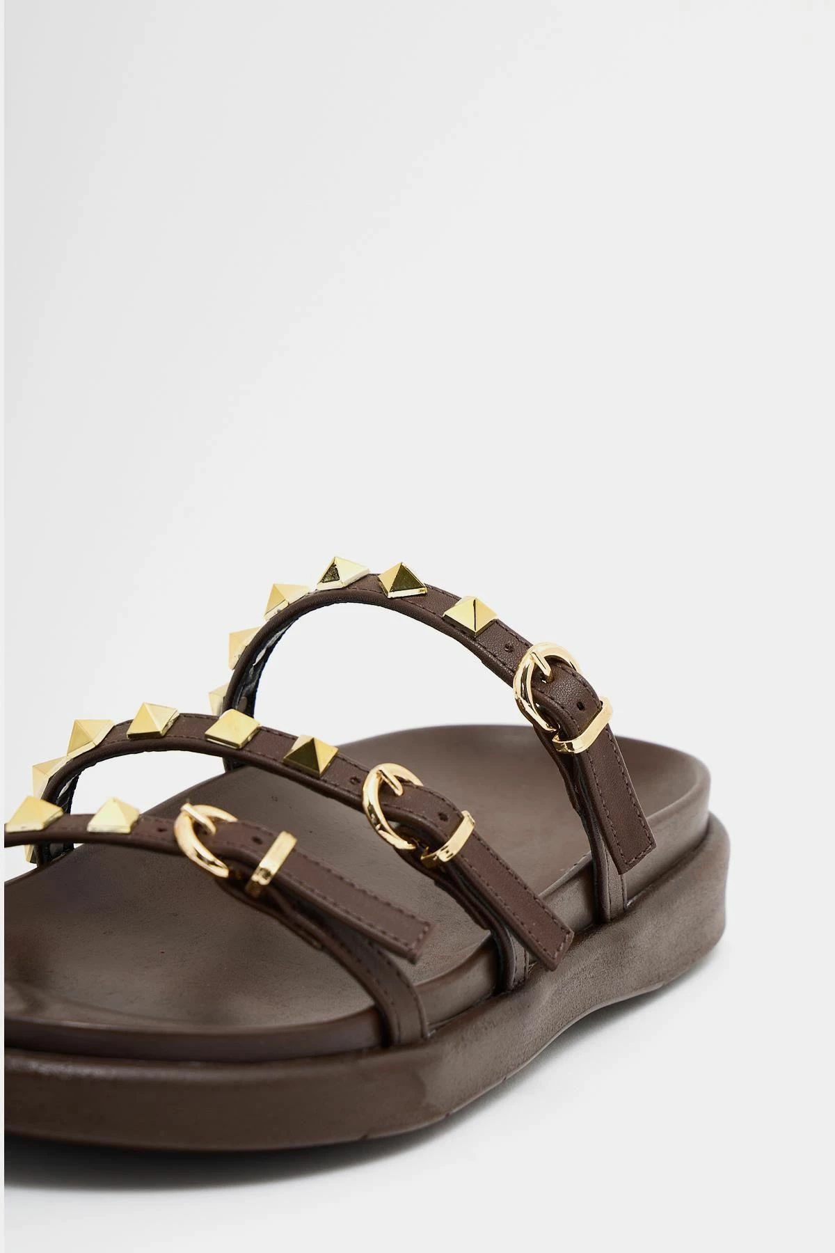 Pantofla për gra, ngjyrë kafe, Jumeon, MK1340125YR20-003