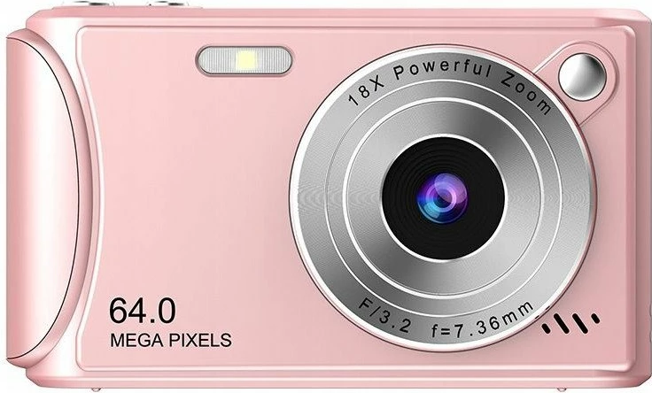 Kamerë digjitale Xrec Q18 64MP 4K/30fps 18x zoom ekran 2.4" pink 4