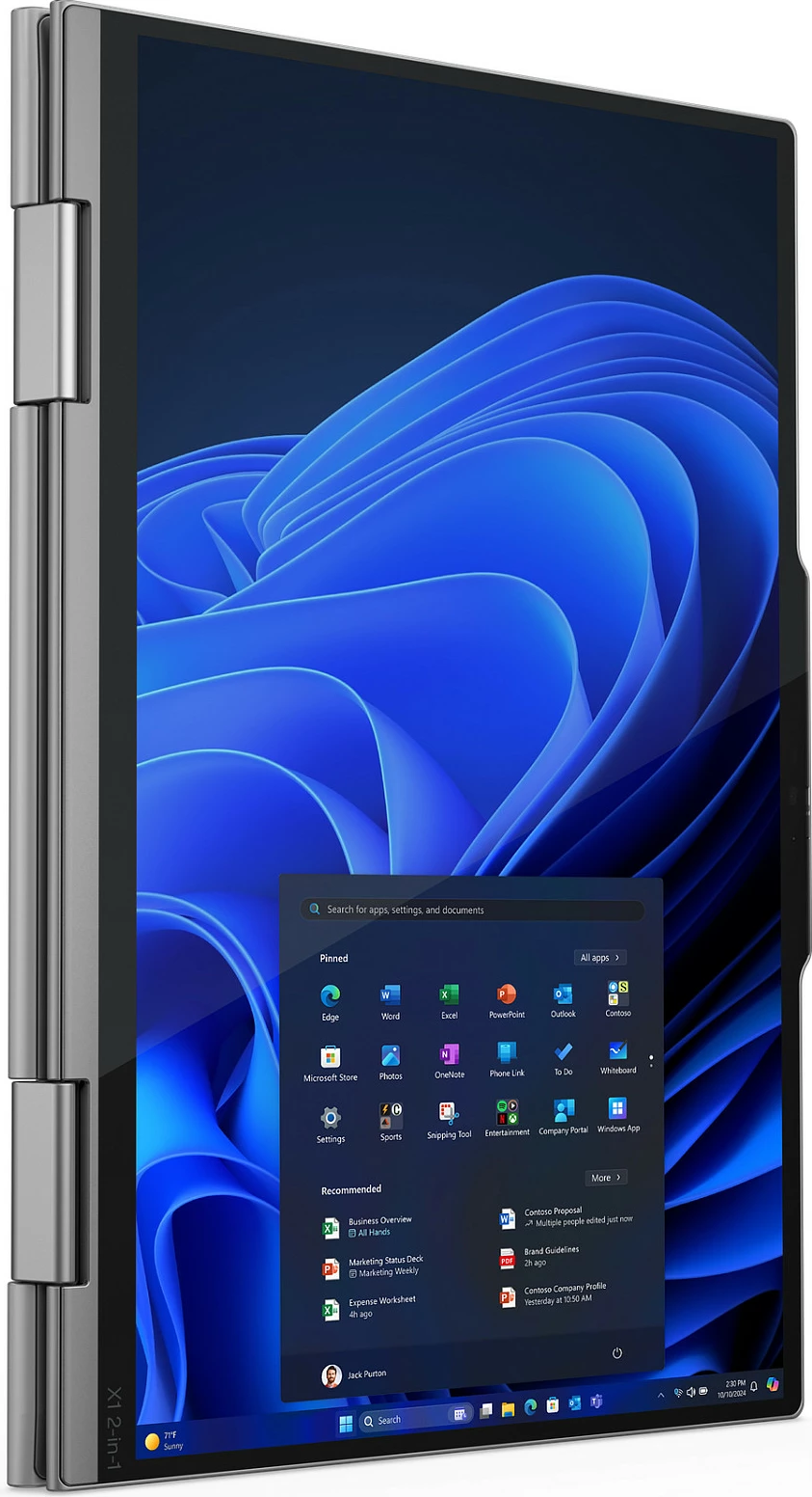 Kompjuter Lenovo X1 2in1 G10, Ultra7 255U, 32GB RAM, 1TB SSD, 14 inch, gri