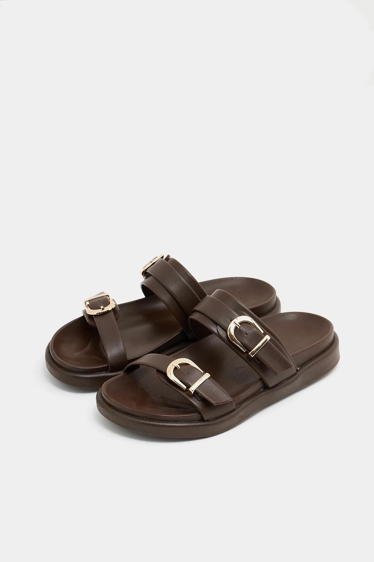 Pantofla për gra, ngjyrë kafe, Jumeon, MK1340125YR20-004