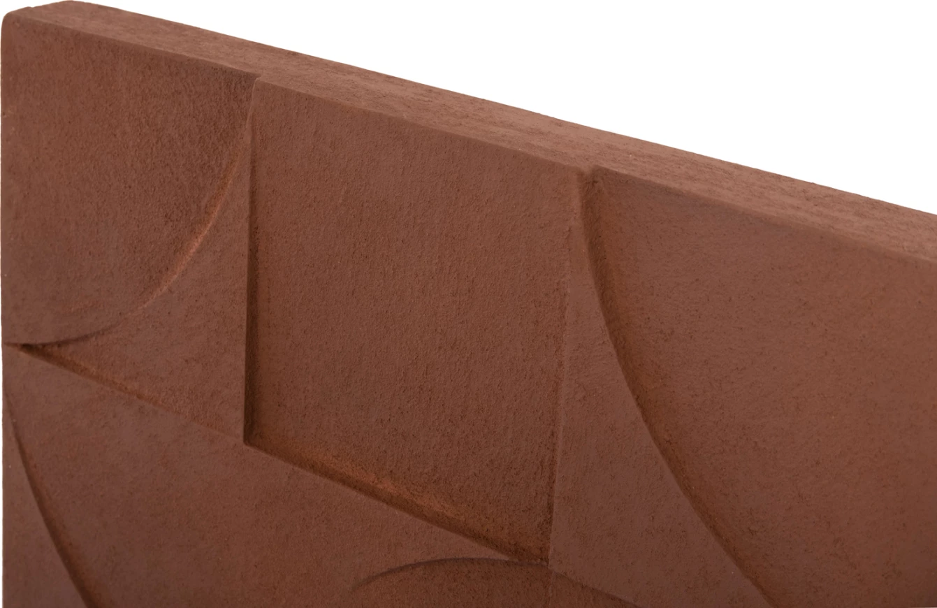 Panel dekorativ për mur, seri katrore Santorini, FH4524, ngjyrë kafe, 80x5x80 cm