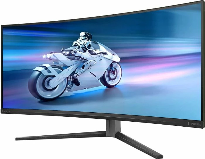 Monitor PHILIPS Evnia 34M2C6500/00, 34\", OLED, WQHD 3440x1440, 175Hz, i lakuar 1800R, i zi