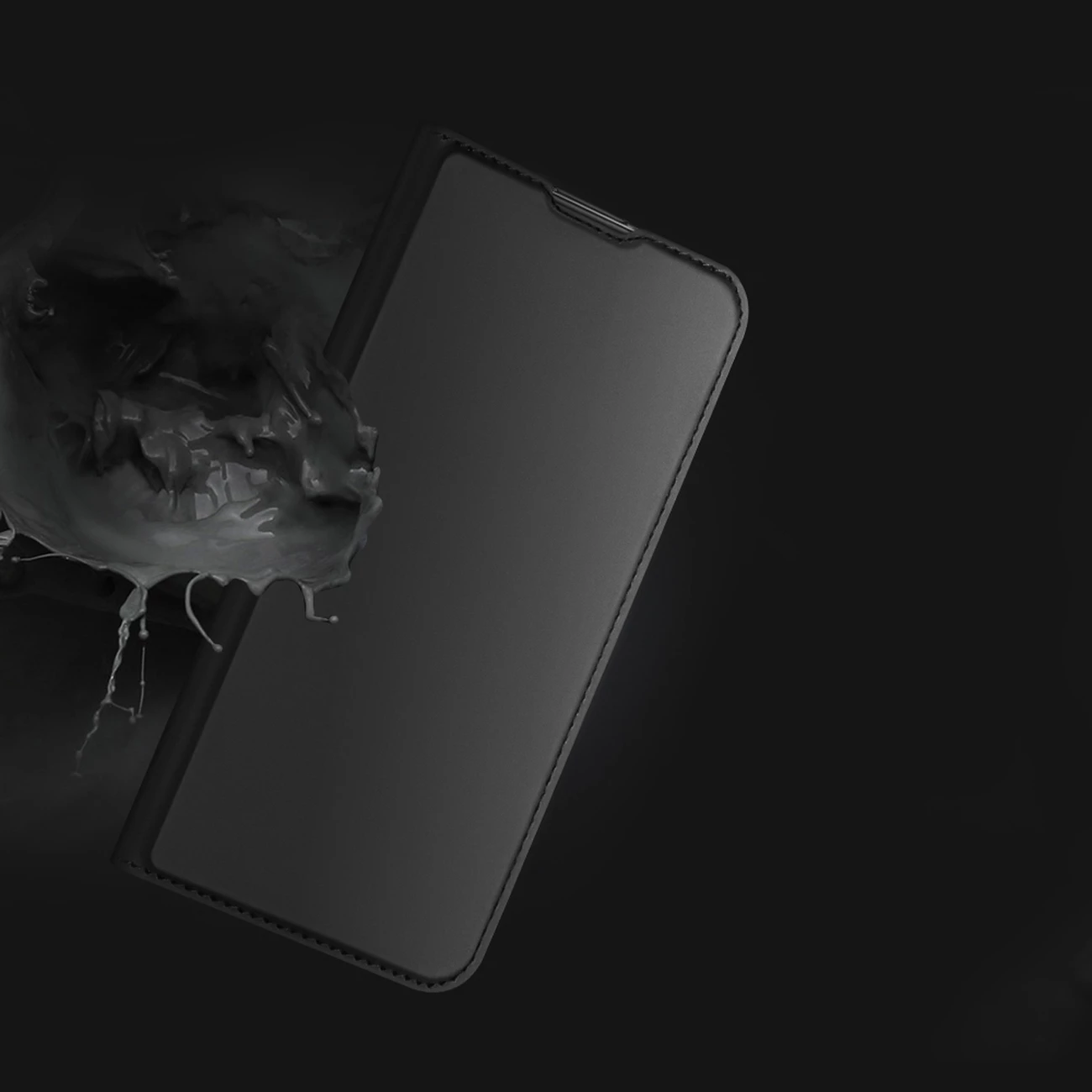 Mbështjellës Dux Ducis Skin Pro për Vivo Y01/Y15a/Y15s, me kapak dhe xhep, e zezë