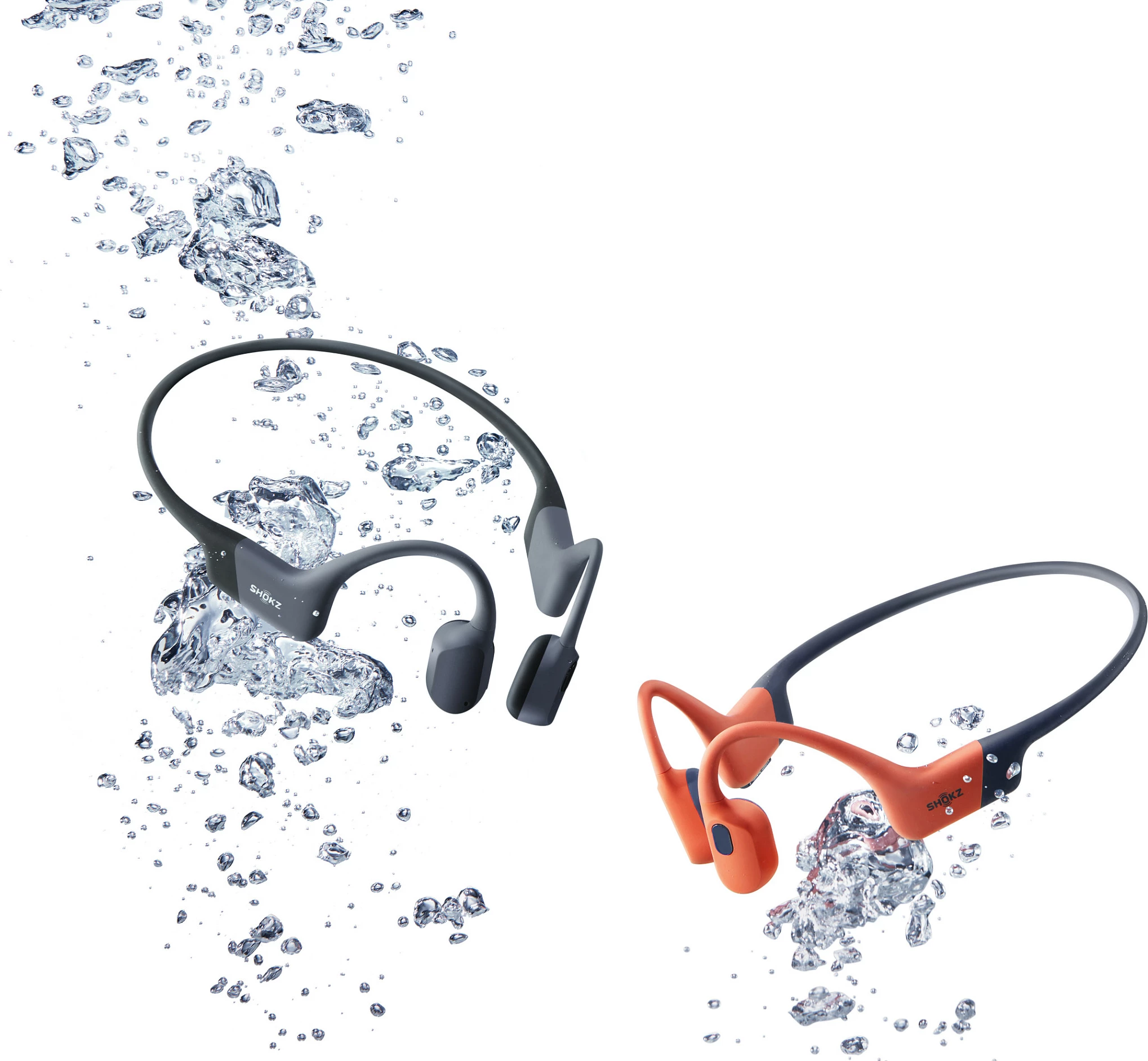 Kufje sportive Shokz OpenSwim Pro, bone conduction, 32GB, Bluetooth 5.4, IP68, gri