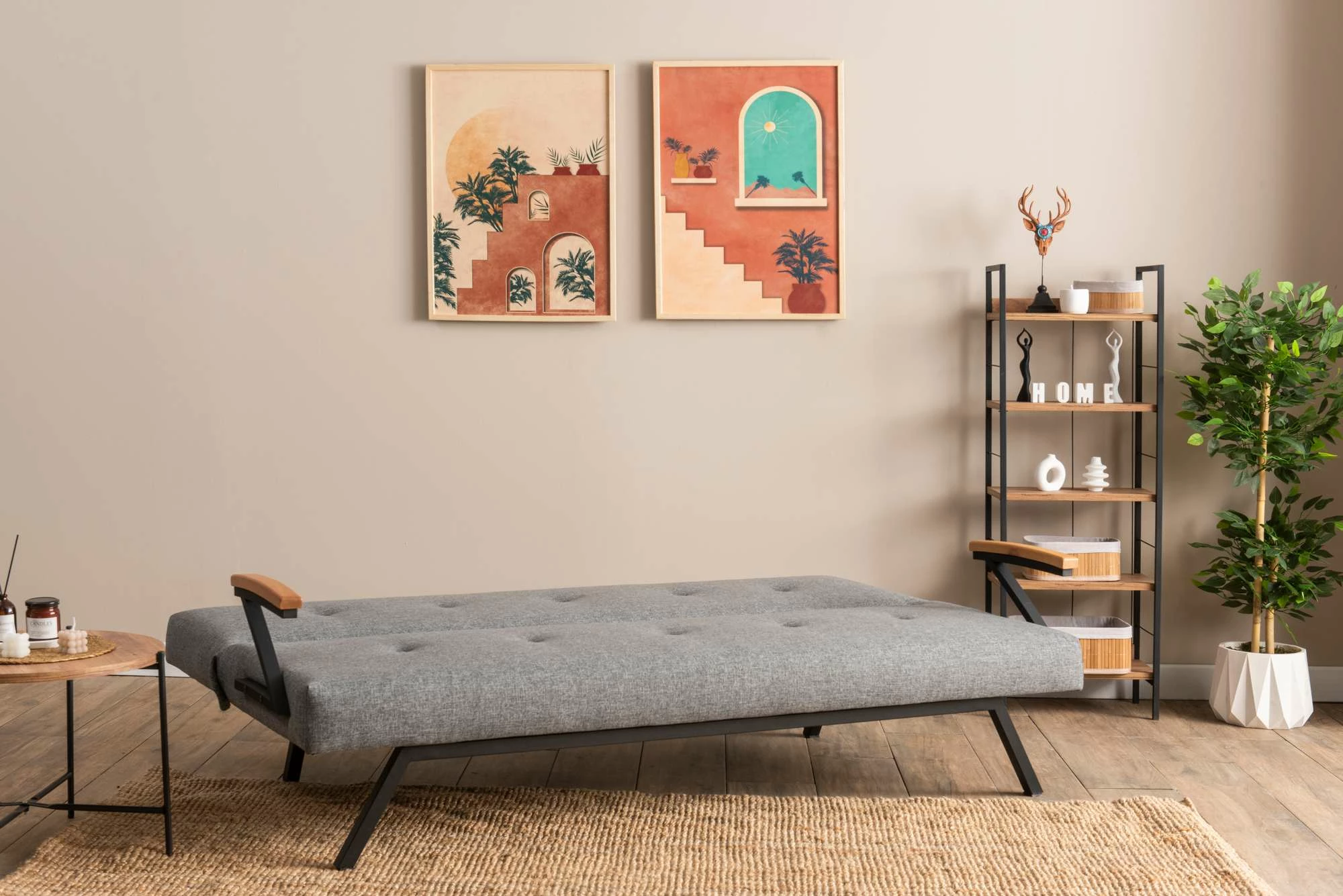 Divan-krevat 3 vendësh, Atelier del Sofa, Zven, gri e çelët