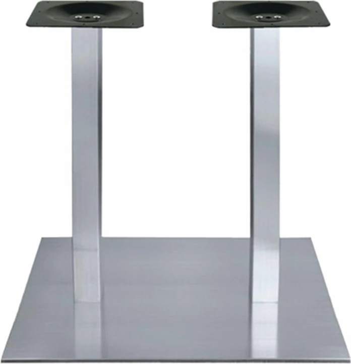Bazë tavoline alumini, ngjyrë argjendi, 70x40x72cm