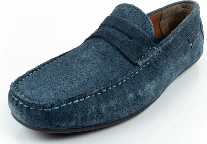 Këpucë meshkuj Wrangler Maifield Suede, navy blue