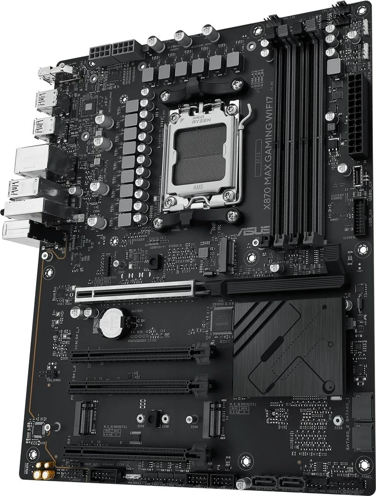 Pllakë amë ASUS X870 MAX GAMING WIFI7, Socket AM5, ATX, Multikolor