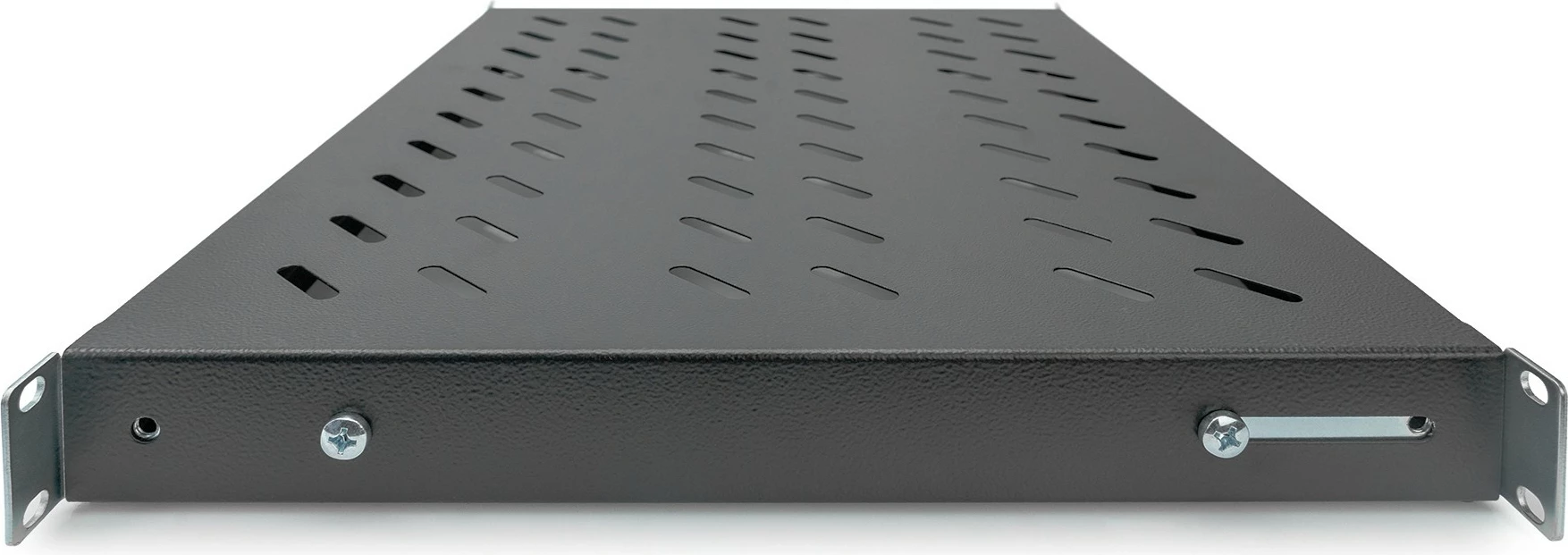 Raft kabineti Digitus 1U 44x482x350-500mm, deri 50kg, zi