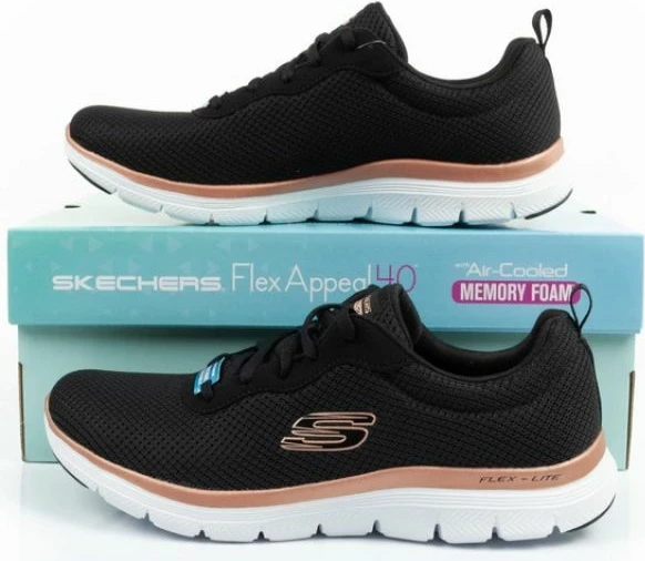 Atlete femra Skechers, të zeza