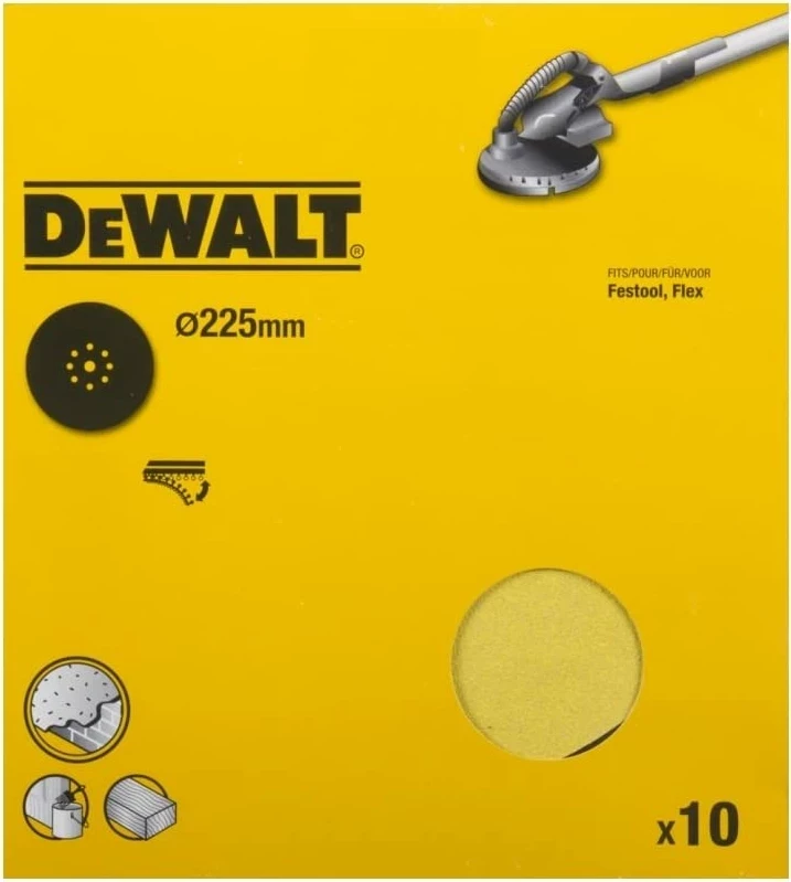 Disk zmerile DeWalt DT3164 Ø225mm, grit 60G, 10 copë