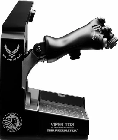 Throttle Quadrant System, Thrustmaster Viper TQS, 21 butona, 5 akse, H.E.A.R.T 16-bit, për PC, Worldwide Version, i zi