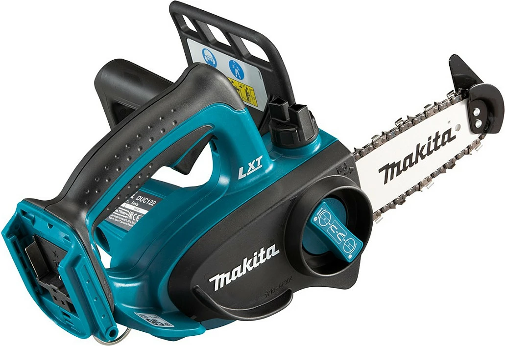 Sharrë zinxhir me akumulator Makita DUC122Z, 18V LXT, pa bateri, kaltër/zezë