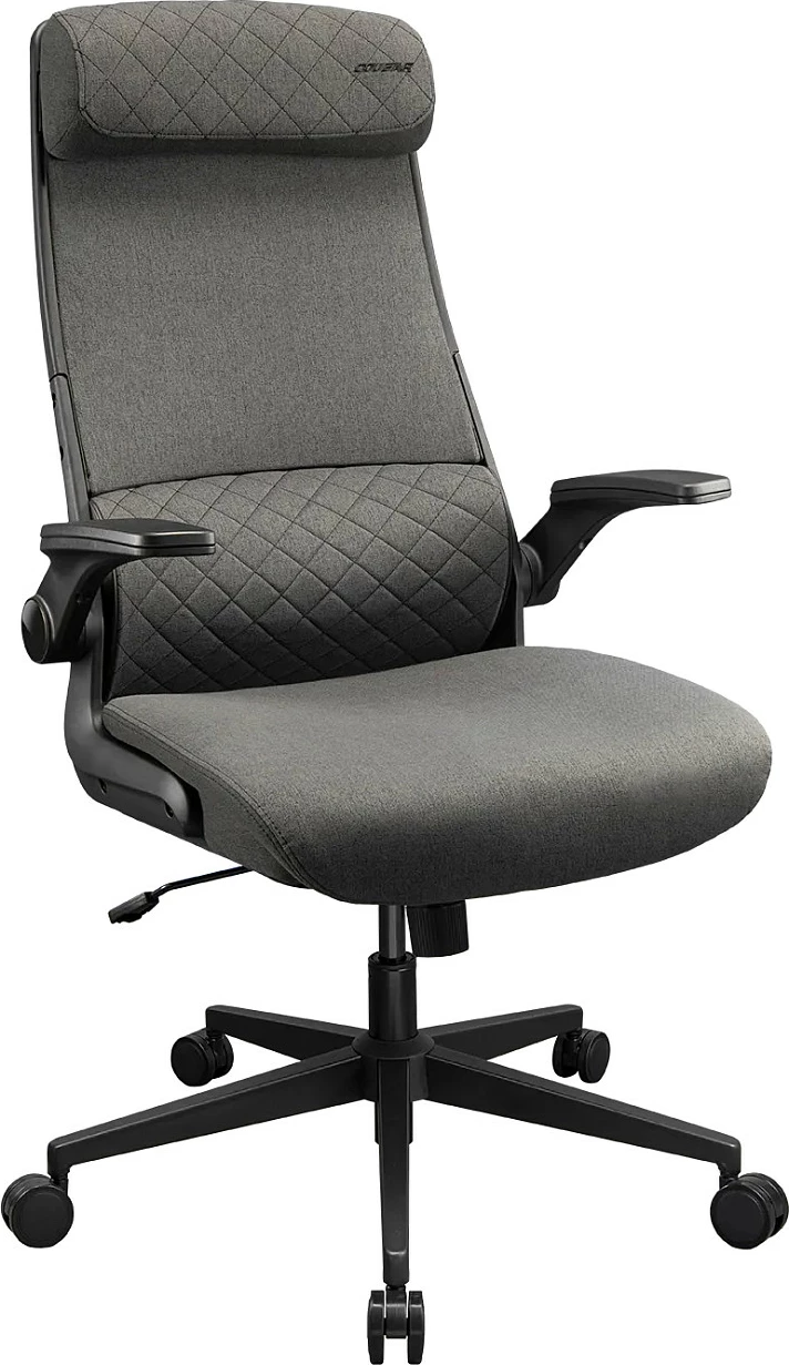 Karrige gaming/zyre Cougar Stryder, pëlhurë, ergonomike, 120 kg, gri/zezë