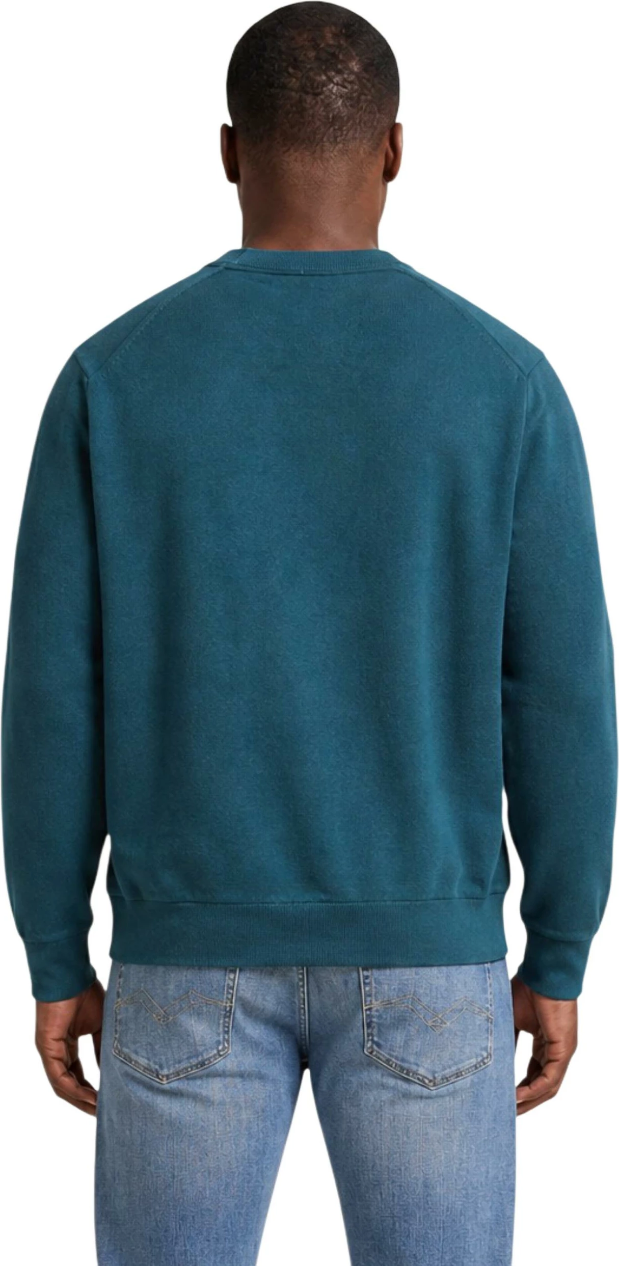 Xhemper për meshkuj Calvin Klein Jeans LS EZ Cotton Crewneck LV04RC309G, jeshile e errët [Madhësia: S]
