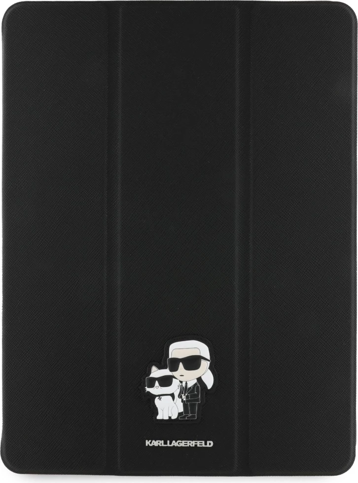 Mbështjellës Karl Lagerfeld Saffiano Magnetic Karl & Choupette për iPad Pro 13" 2024, i zi